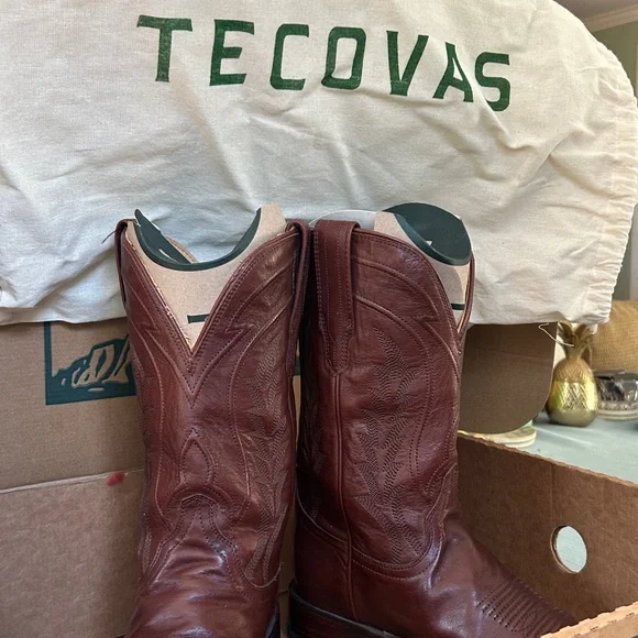 Tecovas The Doc Rich Brown Western Men’s Boots Genuine Leather Mens Size 10.5 D - Picture 7 of 16